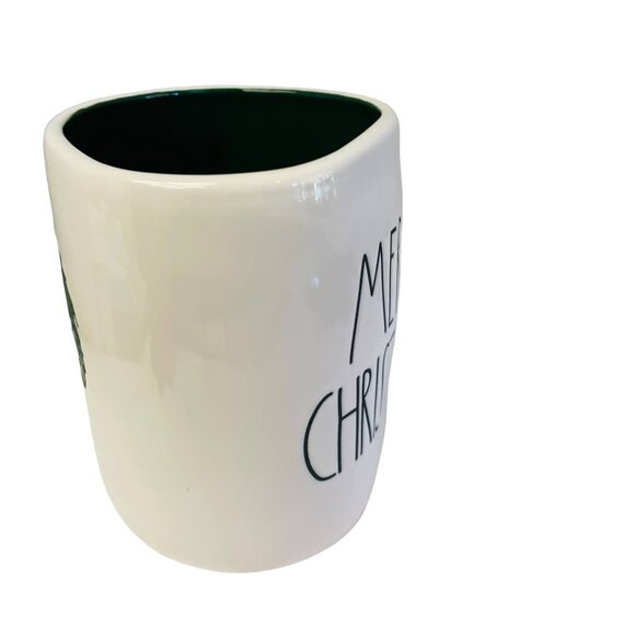 Rae Dunn Artisan Collection Christmas Wreath Mug By Magenta 14oz White & Green - Picture 7 of 7